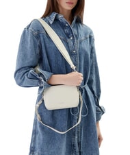 CALVIN KLEIN SIGNATURE LOGO STRAP Sacoche pour appareil photo &agrave; double fonction lys blanc - Sacs pour Femme - 5