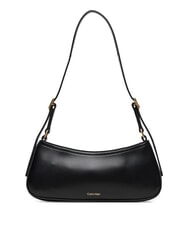 CALVIN KLEIN HARDWARE MONOGRAM sac bandouli&egrave;re noir / or clair antique - Sacs pour Femme - 3