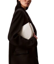 CALVIN KLEIN BOLD MONOGRAM Sac &agrave; bandouli&egrave;re lys blanc - Sacs pour Femme - 4