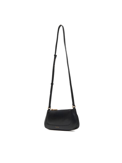 ENGRAVED sac bandouli&egrave;re sur noir - Sacs pour Femme
