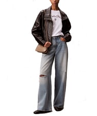 CALVIN KLEIN ENGRAVED sac bandouli&egrave;re taupe du d&eacute;sert - Sacs pour Femme - 4