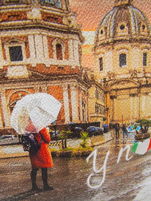 YESBAG Sac bandouli&egrave;re Hobo avec poche rome raining - Sacs pour Femme