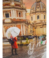 YNOT YESBAG Sac bandouli&egrave;re Hobo avec poche Rome sous la pluie - Sacs pour Femme - 3