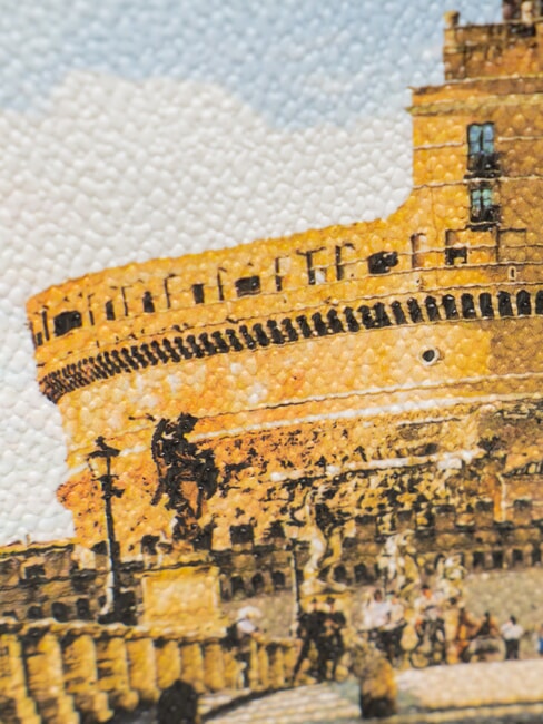 YESBAG Petite pochette avec bandouli&egrave;re VACANCES ROMAINES - Sacs pour Femme