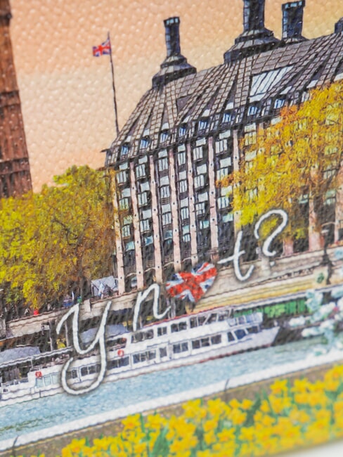 YESBAG Pochette moyenne avec revers fleur jaune - Sacs pour Femme