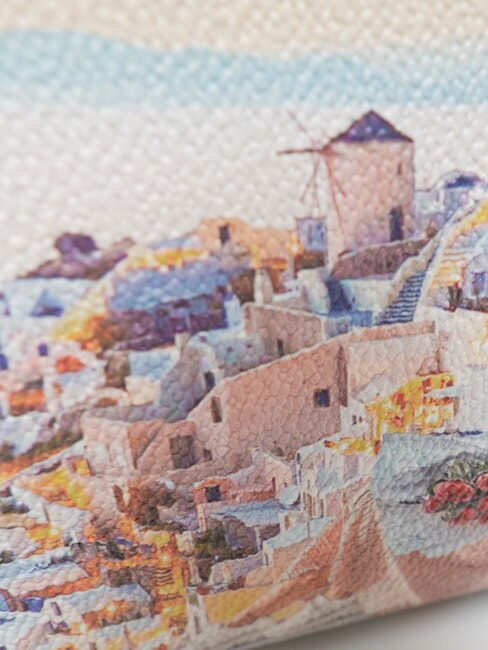 YESBAG &Eacute;tui &agrave; beaut&eacute; &eacute;vas&eacute; Coucher de soleil en Gr&egrave;ce - Trousses