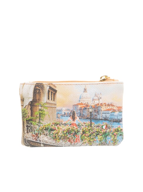 YESBAG Pochette porte-cl&eacute;s zipp&eacute;e canal fleuri - Porte-cl&eacute;s