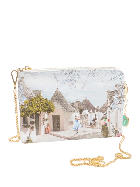 YESBAG Pochette avec bandouli&egrave;re en m&eacute;tal Alice au Trulli - Sacs pour Femme