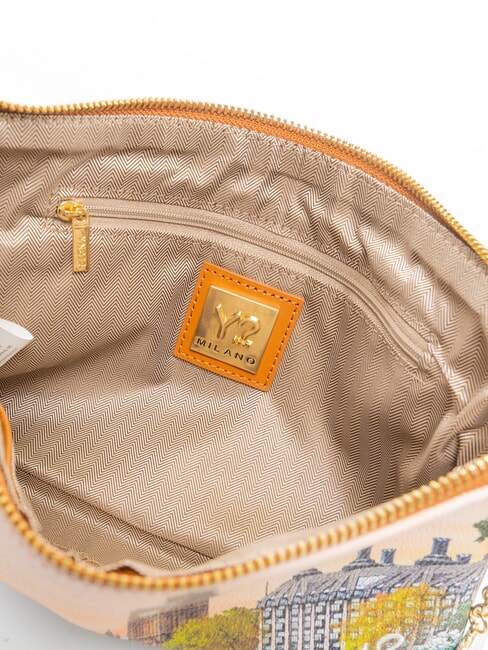 YESBAG Pochette avec bandouli&egrave;re en m&eacute;tal fleur jaune - Sacs pour Femme