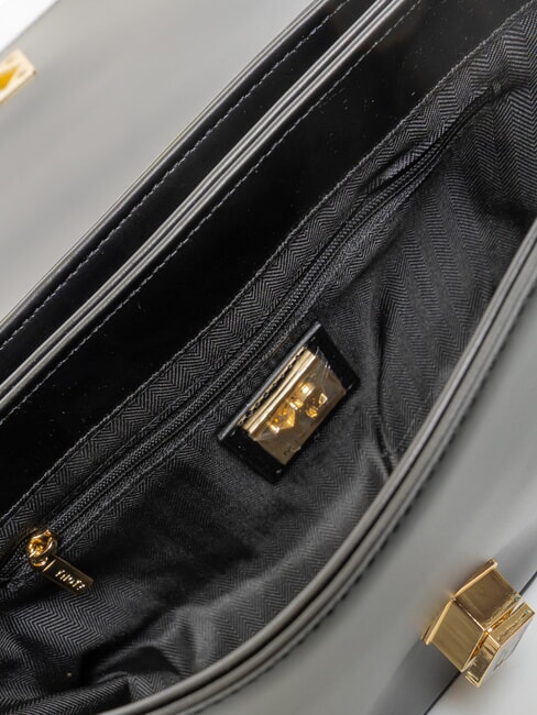 LUCY Sac bandouli&egrave;re &agrave; rabat NOIR - Sacs pour Femme