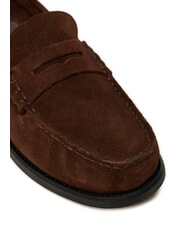 TOMMY HILFIGER CLASSIC HILFIGER Mocassins en cuir su&eacute;d&eacute; brun - Chaussures Homme - 3