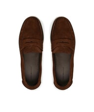 TOMMY HILFIGER CLASSIC HILFIGER Mocassins en cuir su&eacute;d&eacute; h&eacute;ritage brun - Chaussures Homme - 4