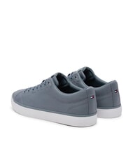 TOMMY HILFIGER TH LOW CORE Baskets en toile gris couvert - Chaussures Homme - 5