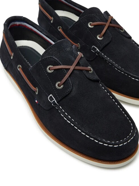 TH BOAT CORE Mocassins en cuir su&eacute;d&eacute; ciel du d&eacute;sert - Chaussures Homme
