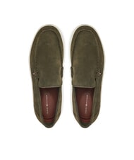 TOMMY HILFIGER MODERN LIGHT HYBRID Mocassins en cuir su&eacute;d&eacute; vert arm&eacute;e - Chaussures Homme - 4