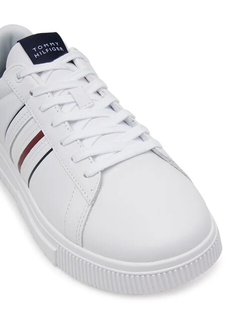 MODERN CUPSOLE STRIPES Baskets en cuir blanc - Chaussures Homme