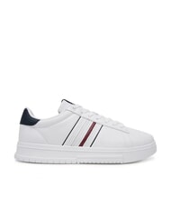 TOMMY HILFIGER MODERN CUPSOLE STRIPES Baskets en cuir blanc - Chaussures Homme - 2