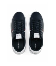 TOMMY HILFIGER MODERN CUPSOLE STRIPES Baskets en cuir ciel du d&eacute;sert - Chaussures Homme - 4