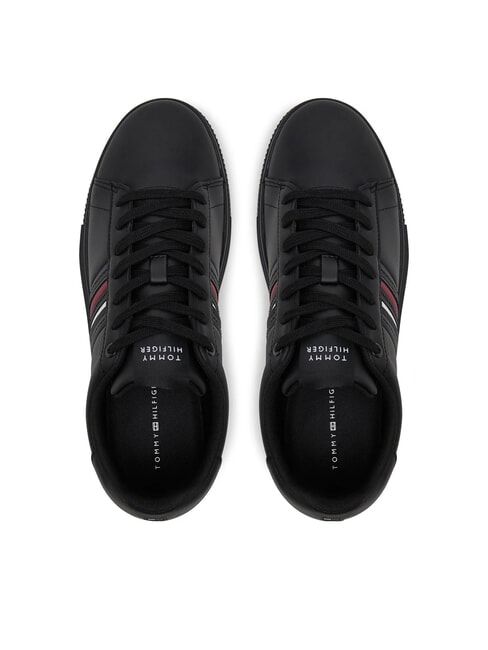 MODERN CUPSOLE STRIPES Baskets en cuir noir - Chaussures Homme