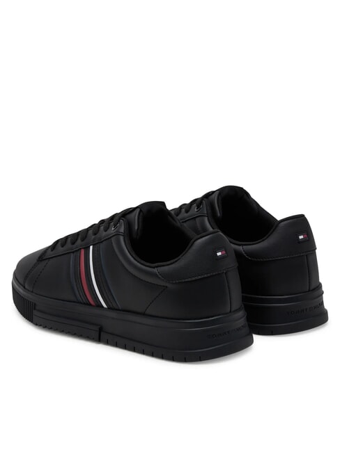 MODERN CUPSOLE STRIPES Baskets en cuir noir - Chaussures Homme