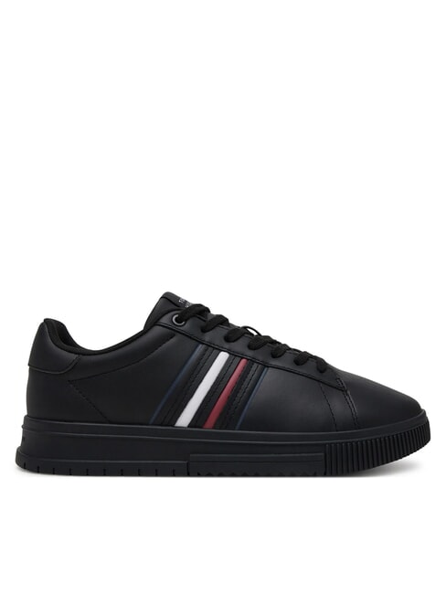 MODERN CUPSOLE STRIPES Baskets en cuir noir - Chaussures Homme