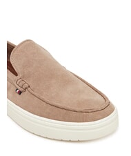 TOMMY HILFIGER MODERN LIGHT HYBRID Mocassins en cuir su&eacute;d&eacute; taupe c&ocirc;tier - Chaussures Homme - 3
