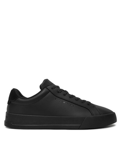 COURT BETTER Baskets en cuir noir - Chaussures Homme