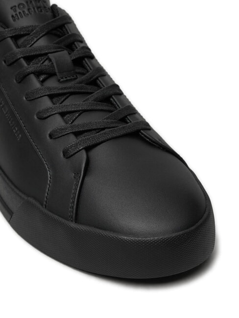 COURT BETTER Baskets en cuir noir - Chaussures Homme