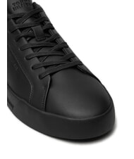 TOMMY HILFIGER COURT BETTER Baskets en cuir noir - Chaussures Homme - 3