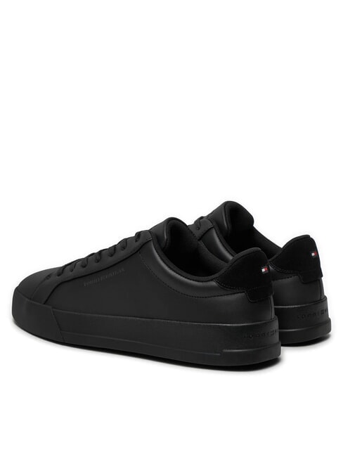 COURT BETTER Baskets en cuir noir - Chaussures Homme
