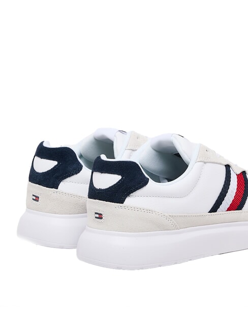 LIGHT CUPSOLE MIX Baskets en cuir blanc brillant/andorre - Chaussures Homme