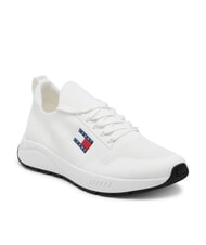 TOMMY HILFIGER THJ KNITTED Baskets en tissu &eacute;cru - Chaussures Homme - 3