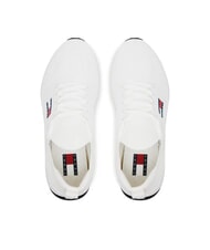 TOMMY HILFIGER THJ KNITTED Baskets en tissu &eacute;cru - Chaussures Homme - 4