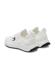 TOMMY HILFIGER THJ KNITTED Baskets en tissu &eacute;cru - Chaussures Homme - 5