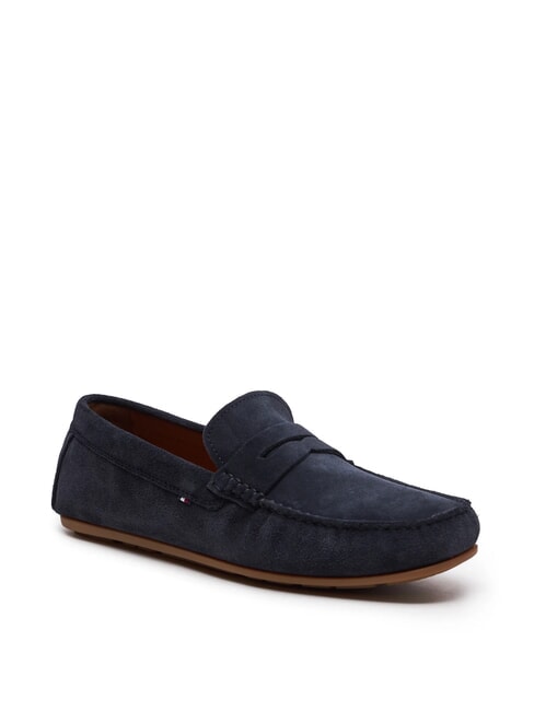 CASUAL DRIVER Mocassins en cuir su&eacute;d&eacute; ciel du d&eacute;sert - Chaussures Homme