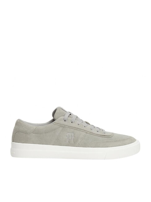 TH CUPSET SUEDE Baskets en cuir argent antique - Chaussures Homme