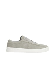 TOMMY HILFIGER TH CUPSET SUEDE Baskets en cuir argent antique - Chaussures Homme - 4