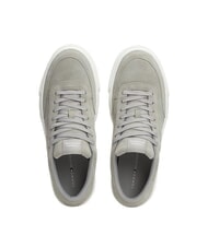 TOMMY HILFIGER TH CUPSET SUEDE Baskets en cuir argent antique - Chaussures Homme - 5
