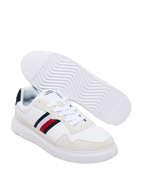 LIGHT CUPSOLE MIX Baskets en cuir blanc brillant/andorre - Chaussures Homme