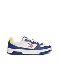 TOMMY HILFIGER TOMMY JEANS Cupsole Baskets en cuir bleu velours - Chaussures Homme - 2