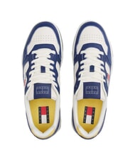 TOMMY HILFIGER TOMMY JEANS Cupsole Baskets en cuir bleu velours - Chaussures Homme - 3