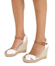 TOMMY HILFIGER BASIC BASIC Sandales hautes &agrave; bout ouvert &eacute;crue - Chaussures Femme - 7