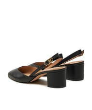 TOMMY HILFIGER ELEGANT Escarpins &agrave; bride arri&egrave;re en cuir noir - Chaussures Femme - 6