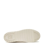 TOMMY HILFIGER TH Baskets en cuir &eacute;pais pour femmes p&eacute;tale d'ivoire - Chaussures Femme - 6