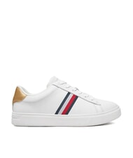 TOMMY HILFIGER ESSENTIAL COURT Baskets en cuir pour femmes blanc - Chaussures Femme - 2