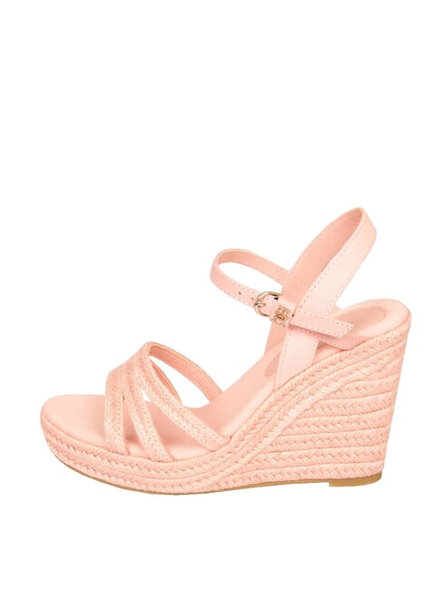 ELENA Espadrilles compens&eacute;es rose - Chaussures Femme