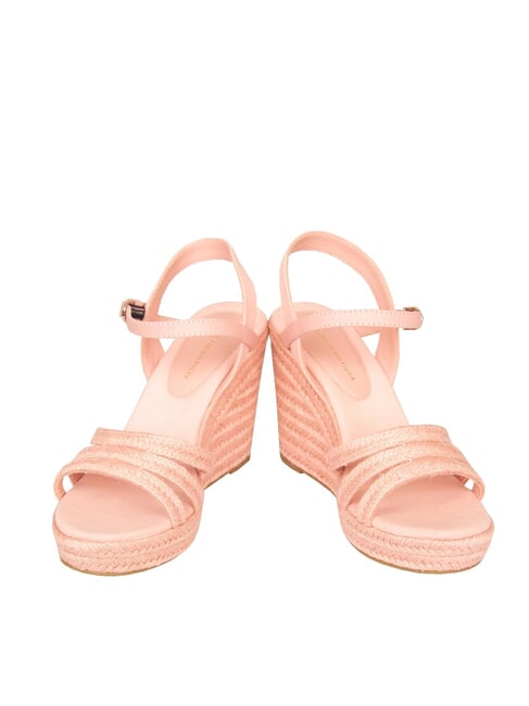ELENA Espadrilles compens&eacute;es rose - Chaussures Femme
