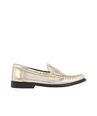 TOMMY HILFIGER TH METALLIC Mocassins en cuir m&eacute;tallis&eacute; - Chaussures Femme
