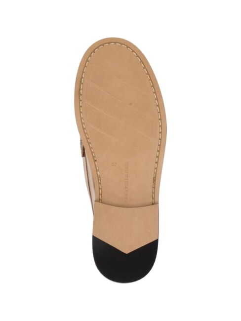 TH METALLIC Mocassins en cuir m&eacute;tallis&eacute; or - Chaussures Femme
