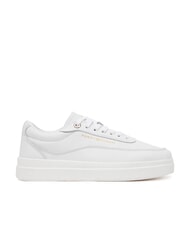 TOMMY HILFIGER MODERN COURT baskets compens&eacute;es en cuir blanc - Chaussures Femme - 2